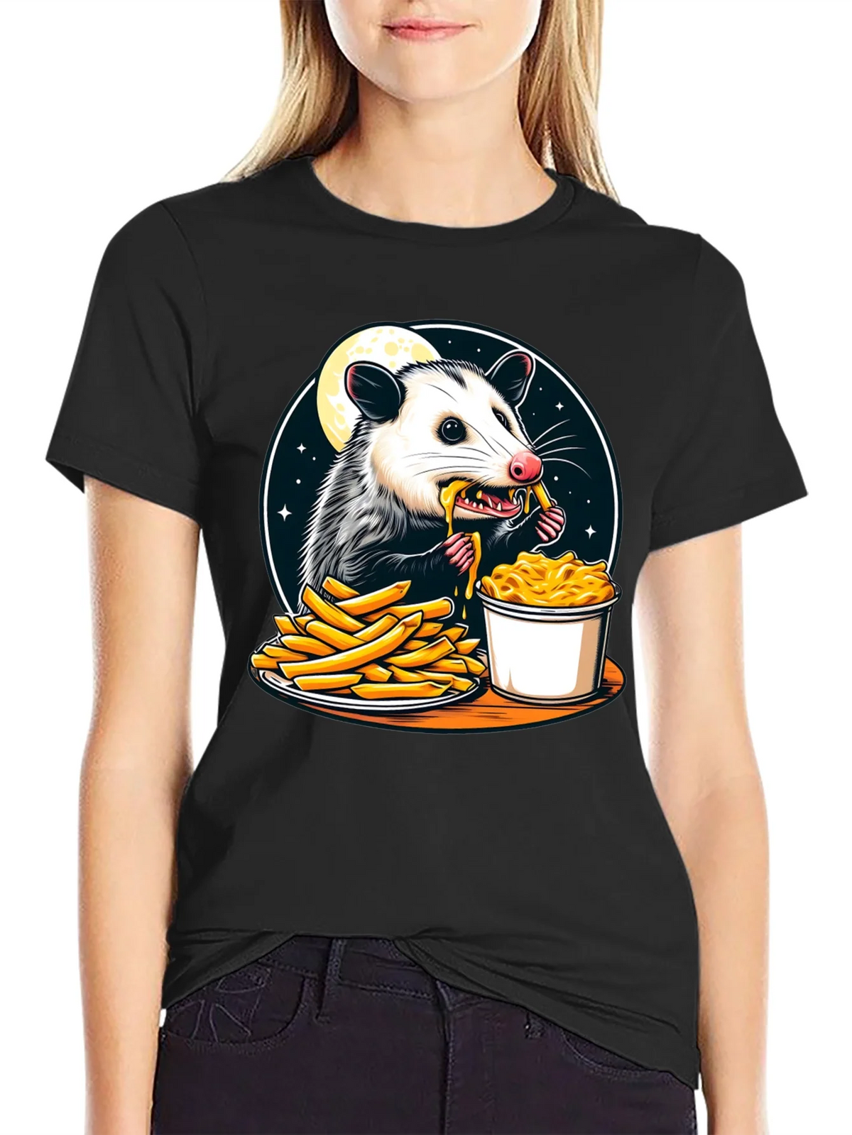 Opossum Eats Fries and Mac T-Shirt product image 2