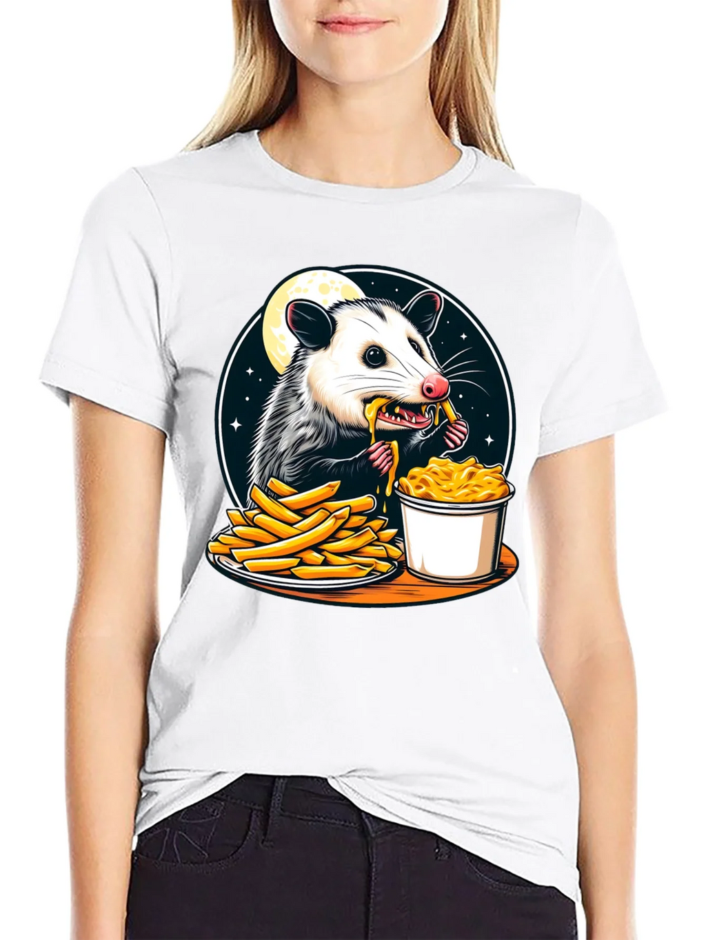 Opossum Eats Fries and Mac T-Shirt product image 8