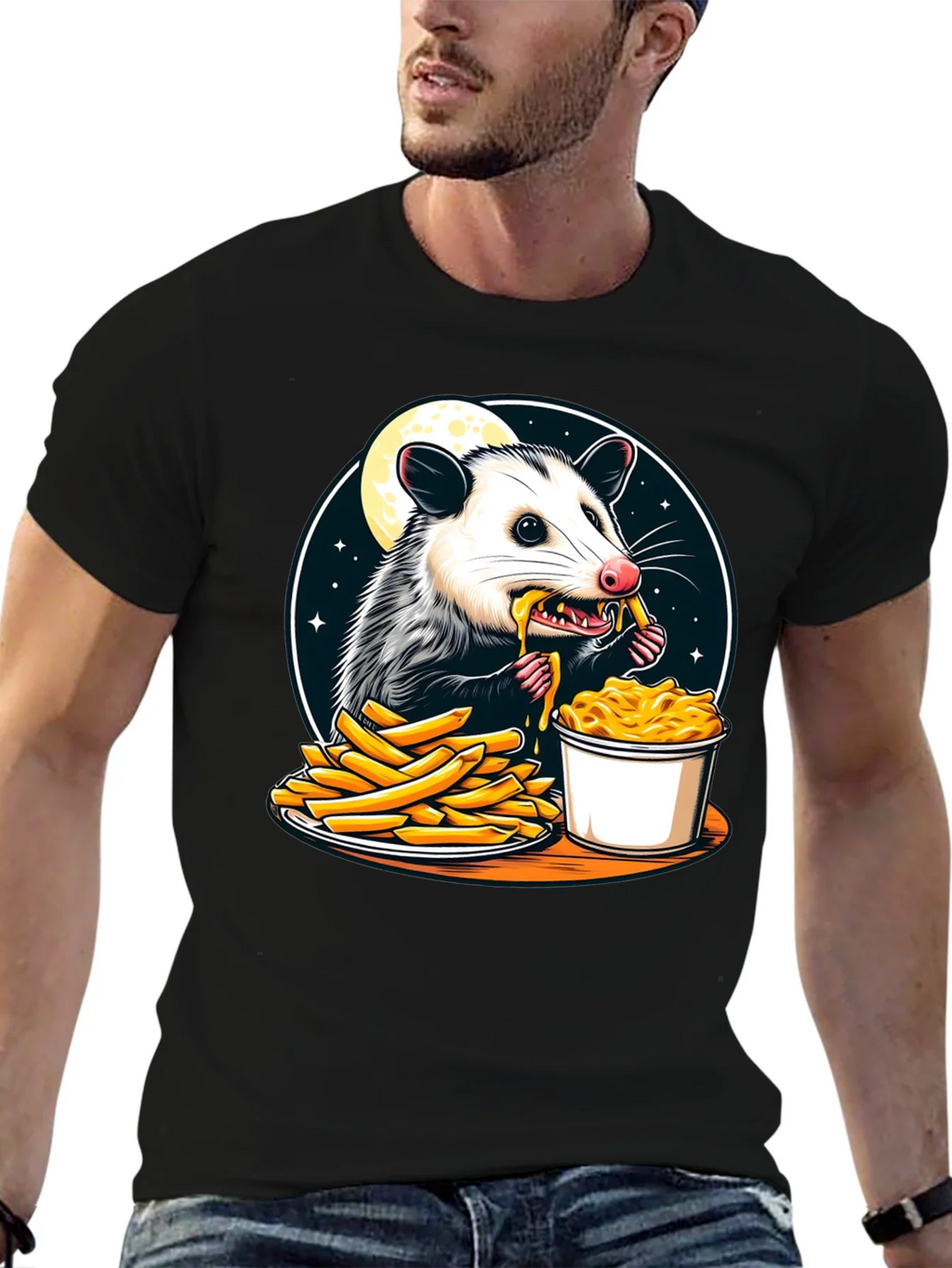 Opossum Eats Fries and Mac T-Shirt product image 6