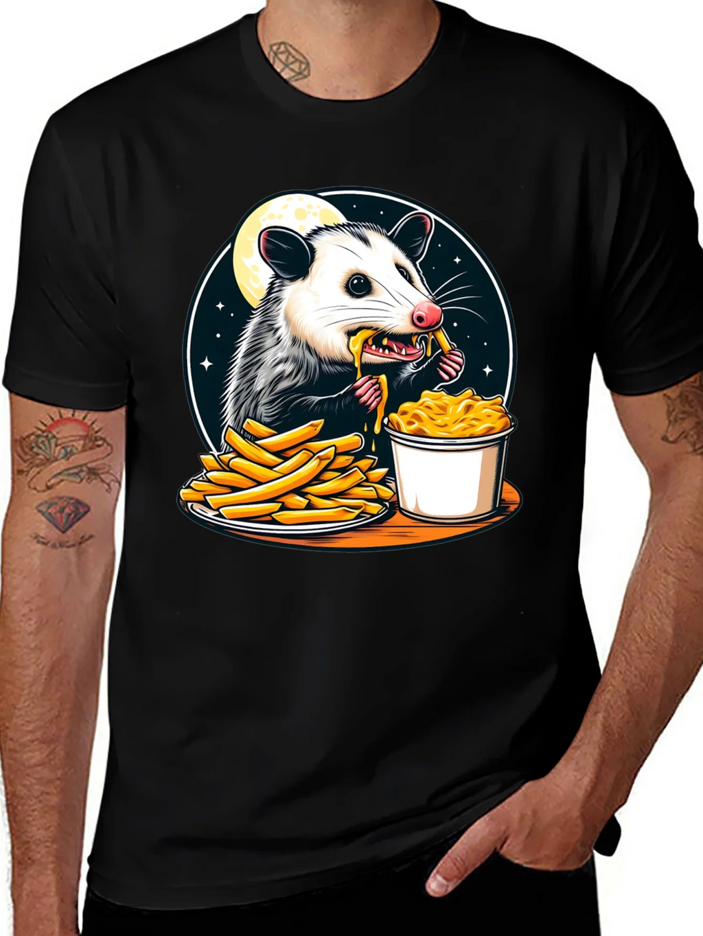 Opossum Eats Fries and Mac T-Shirt product image 1