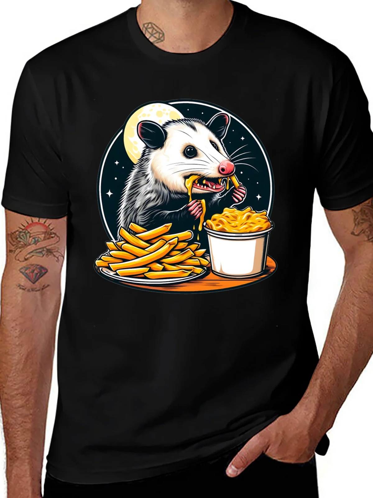 Opossum Eats Fries and Mac T-Shirt product image 1