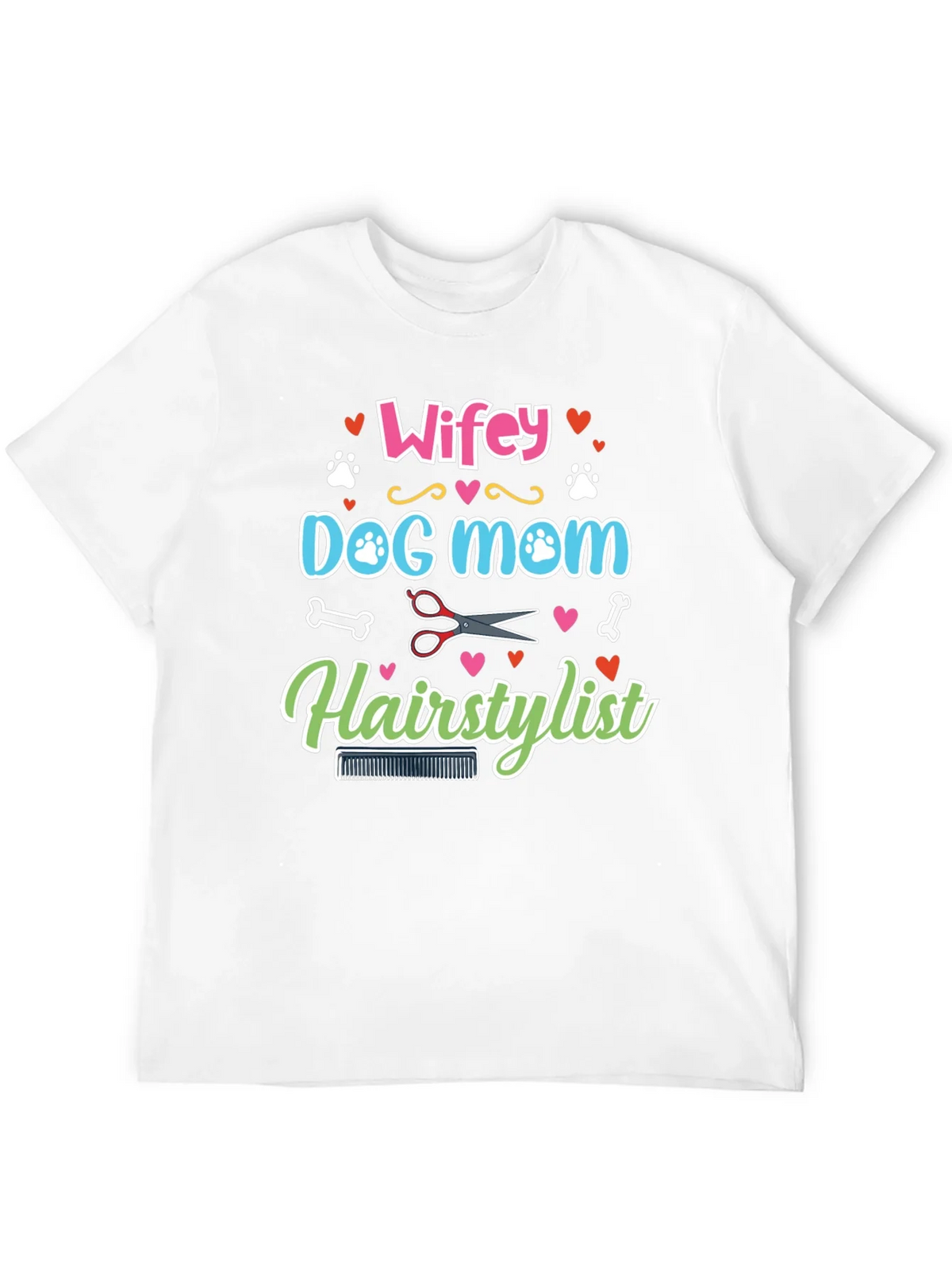 Wifey Dog Mom Hairstylist Graphic Tee product image 11