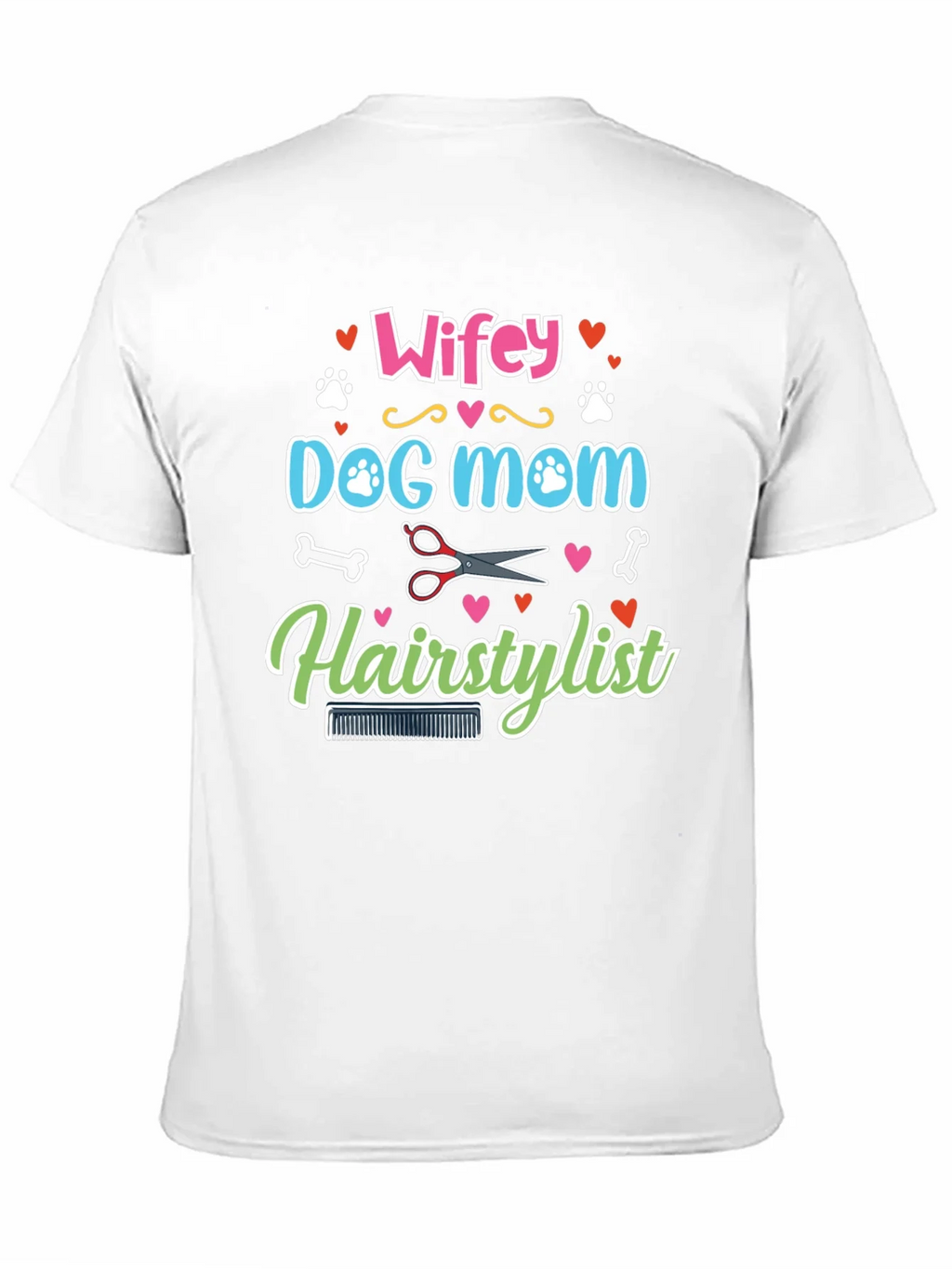 Wifey Dog Mom Hairstylist Graphic Tee product image 10