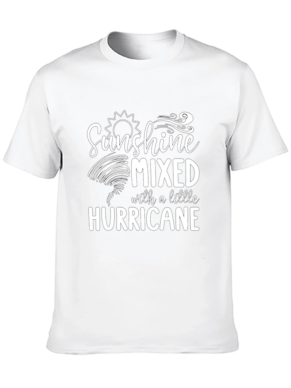 Sunshine Mixed With A Little Hurricane Graphic T-Shirt product image 9