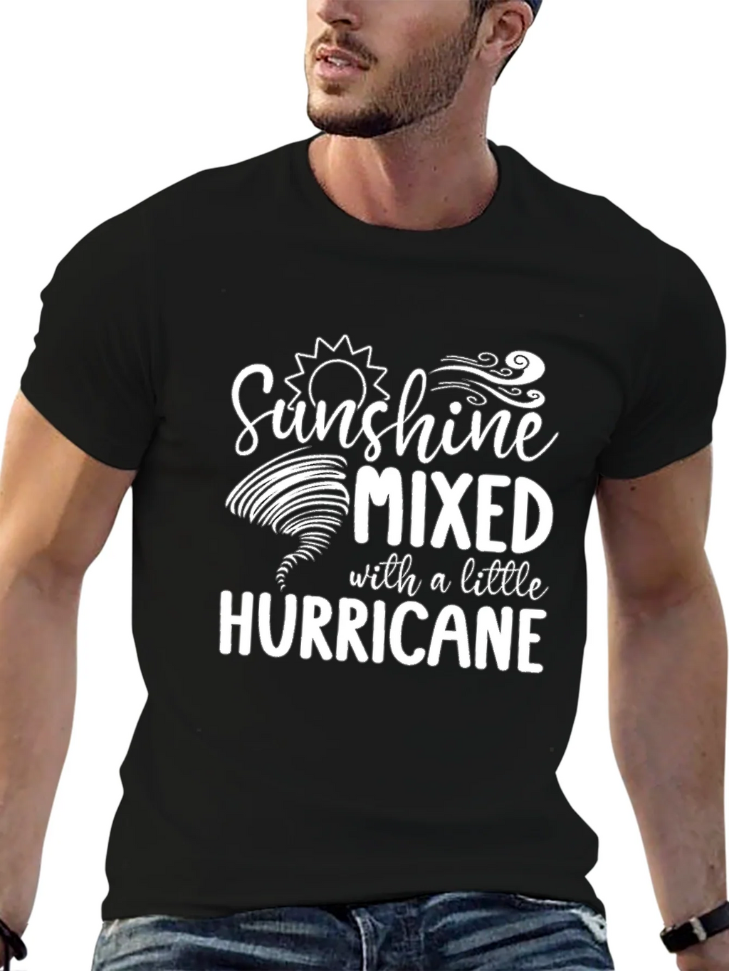 Sunshine Mixed With A Little Hurricane Graphic T-Shirt product image 6