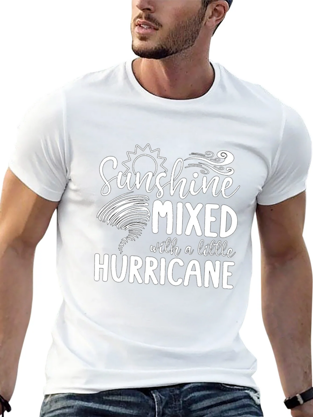 Sunshine Mixed With A Little Hurricane Graphic T-Shirt product image 12