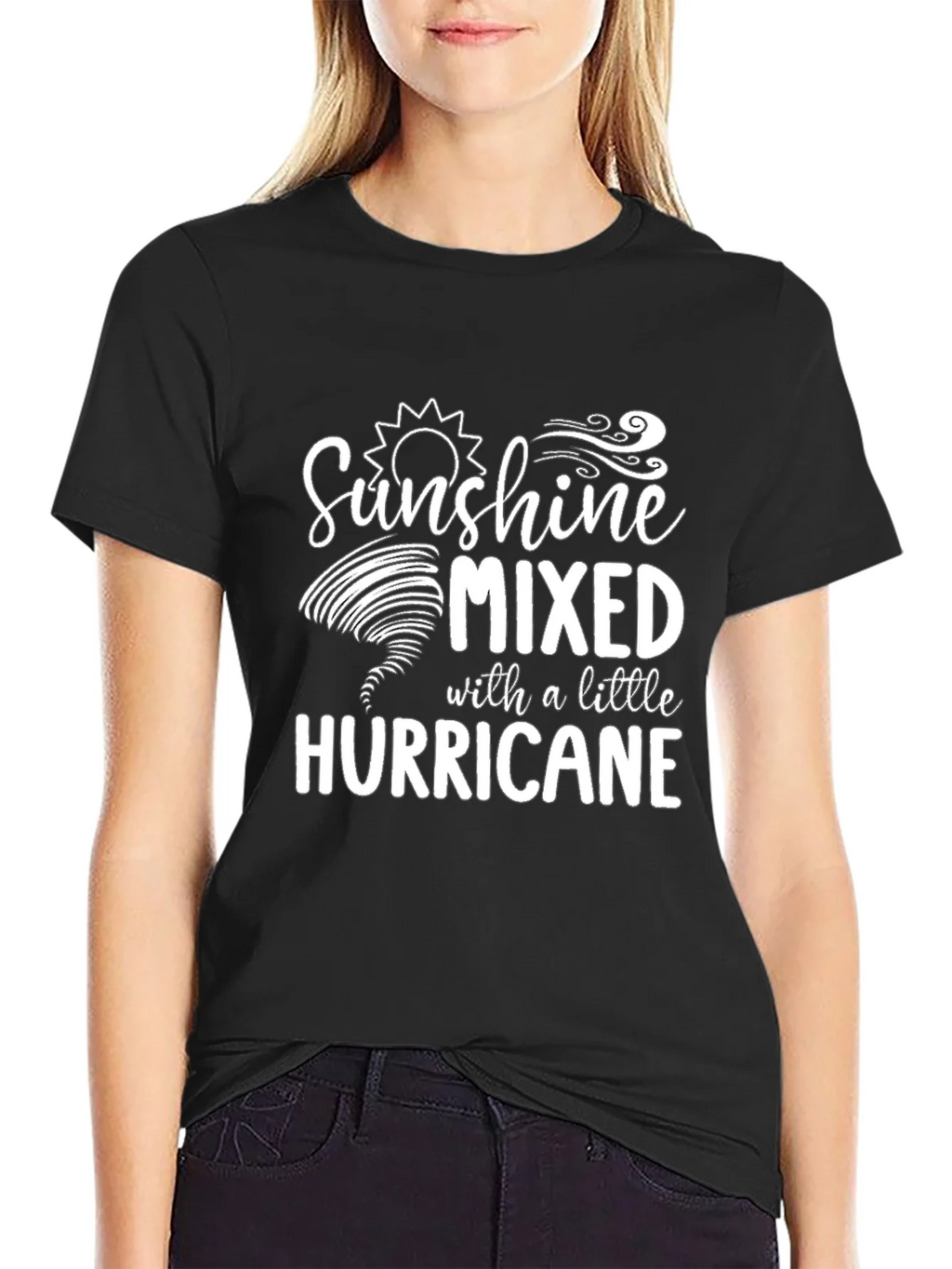 Sunshine Mixed With A Little Hurricane Graphic T-Shirt product image 2