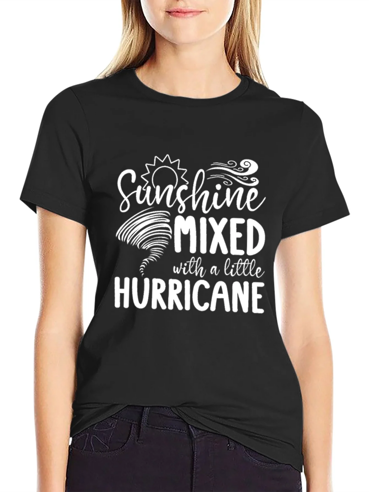 Sunshine Mixed With A Little Hurricane Graphic T-Shirt product image 2