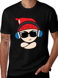 Cool Cartoon Character Black T-Shirt product image 1