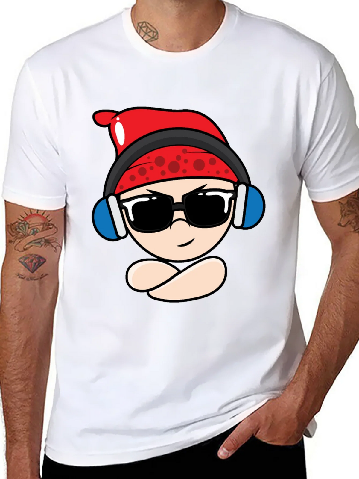 Cool Cartoon Character Black T-Shirt product image 6
