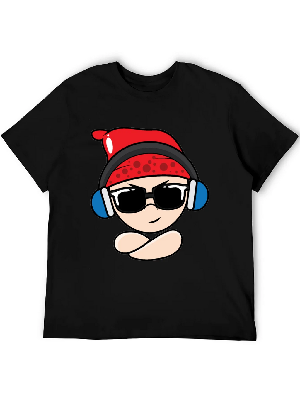 Cool Cartoon Character Black T-Shirt product image 4