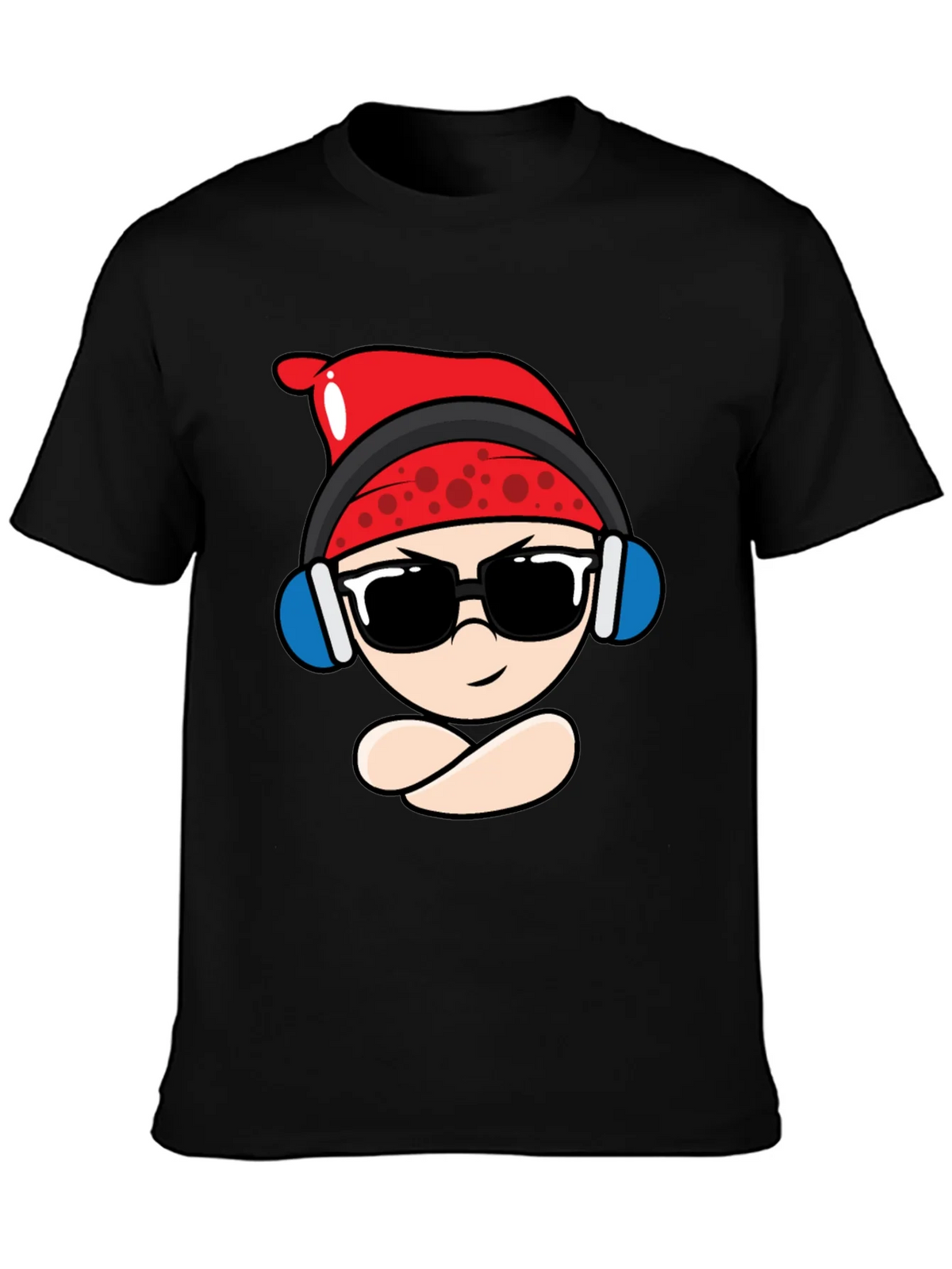 Cool Cartoon Character Black T-Shirt product image 2