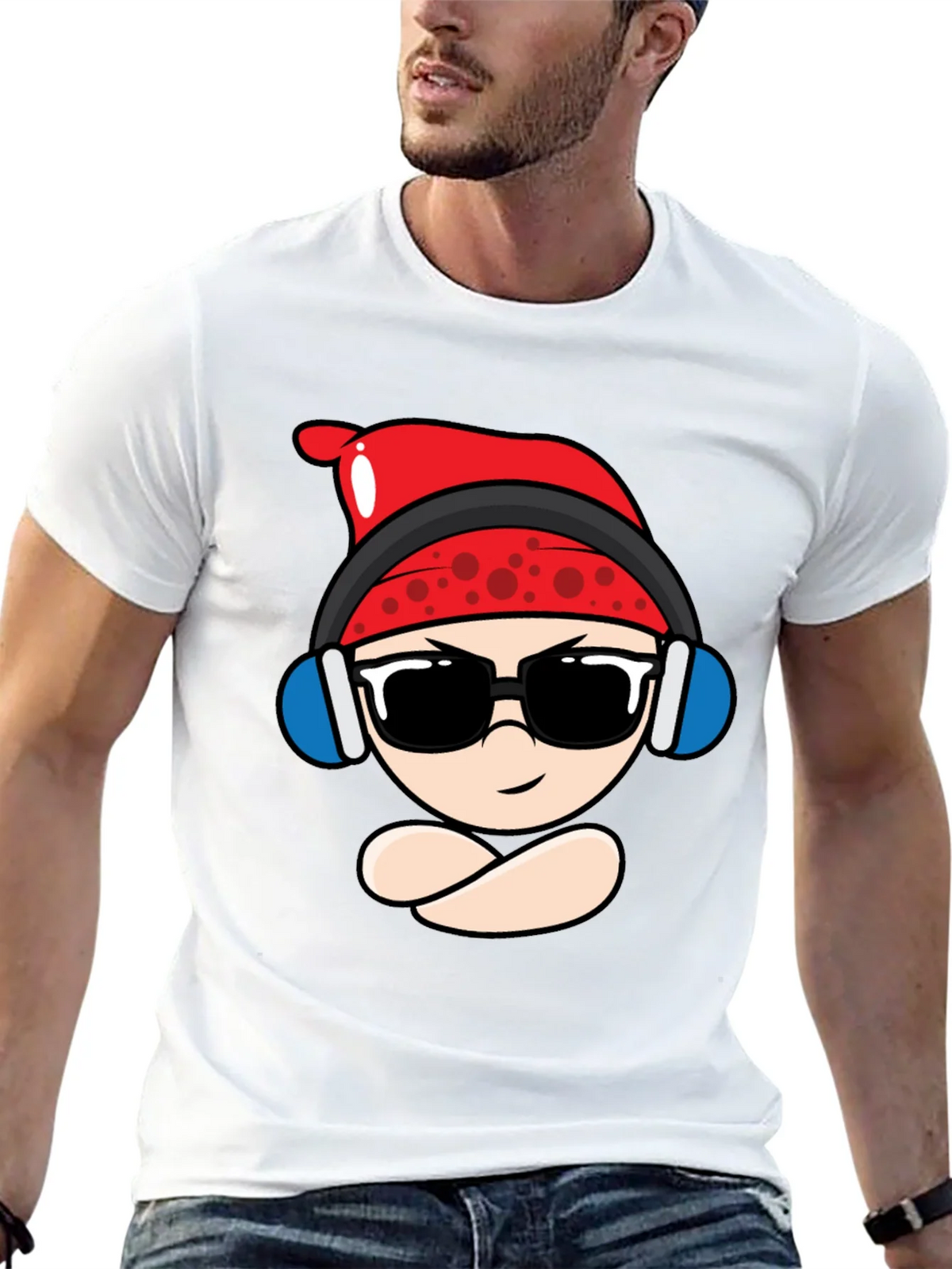Cool Cartoon Character Black T-Shirt product image 10