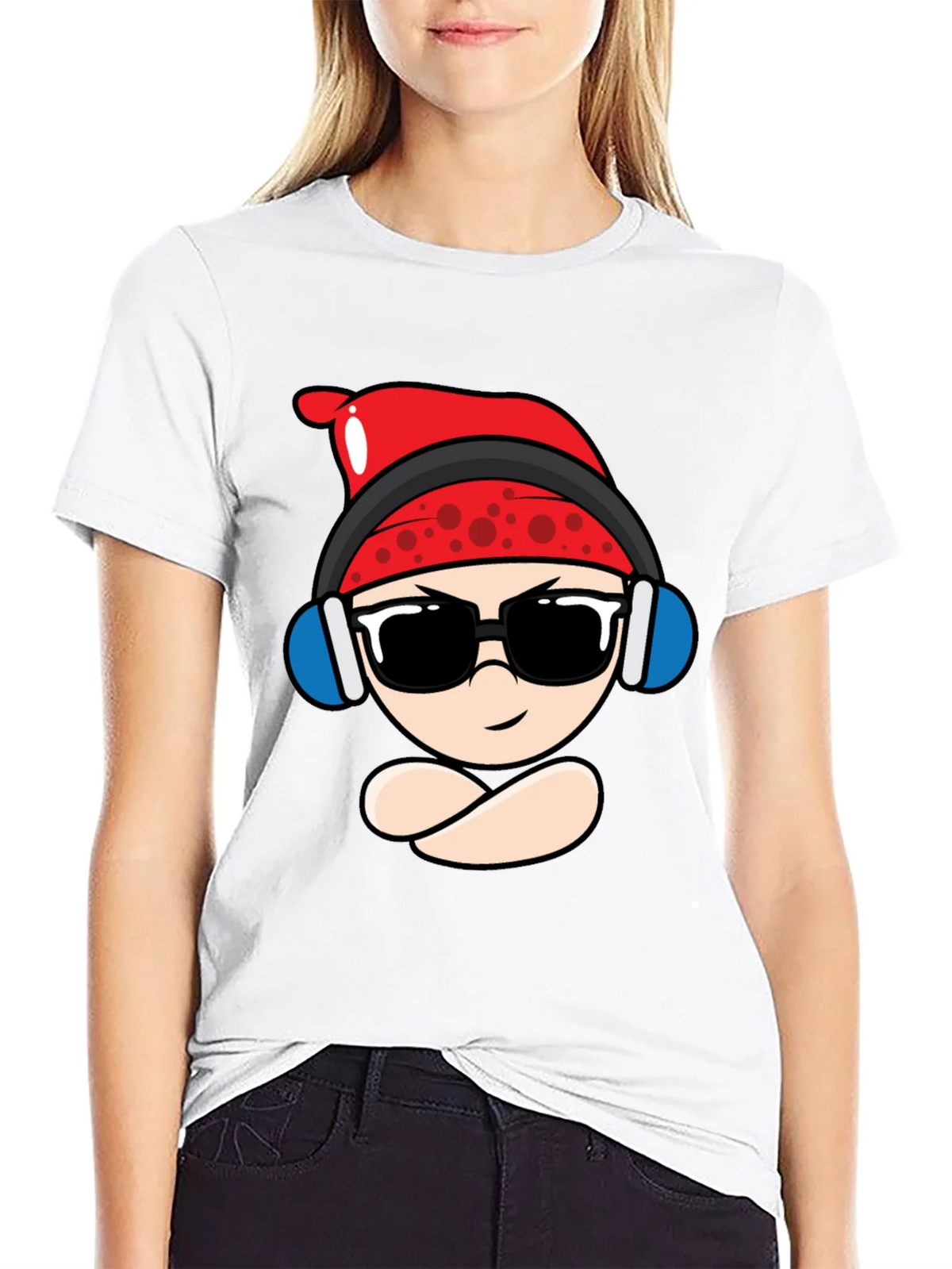Cool Cartoon Character Black T-Shirt product image 7