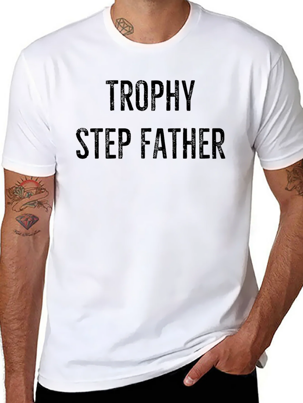 Trophy Step Father Black T-Shirt product image 7