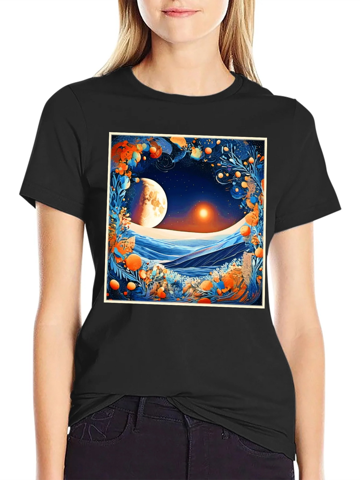 Celestial Moonscape Graphic Tee - Modern Fit product image 2