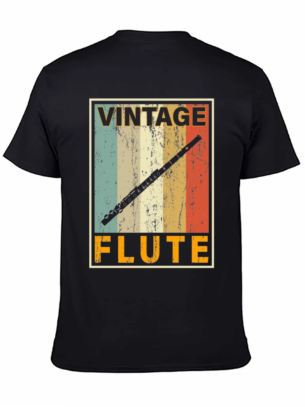 Vintage Flute T-Shirt - Musicians Retro Style Tee product image 3