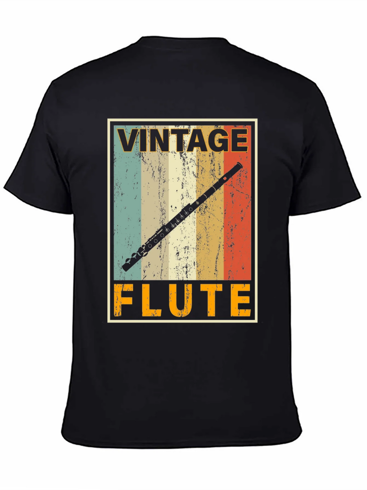 Vintage Flute T-Shirt - Musicians Retro Style Tee product image 3