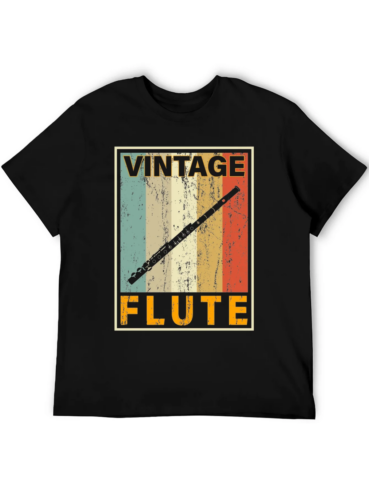 Vintage Flute T-Shirt - Musicians Retro Style Tee product image 4