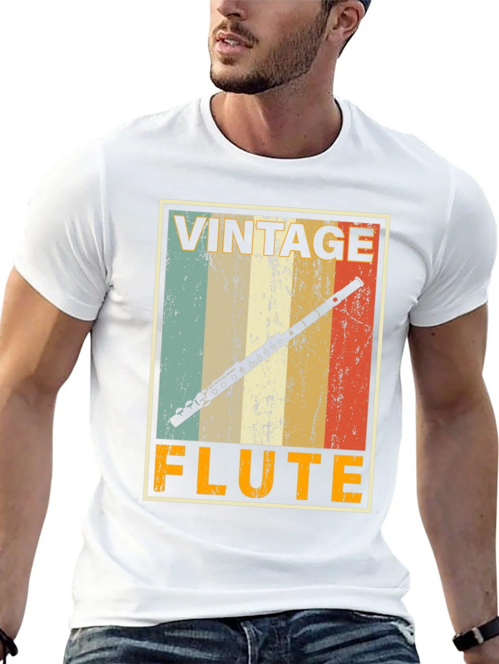 Vintage Flute T-Shirt - Musicians Retro Style Tee product image 8
