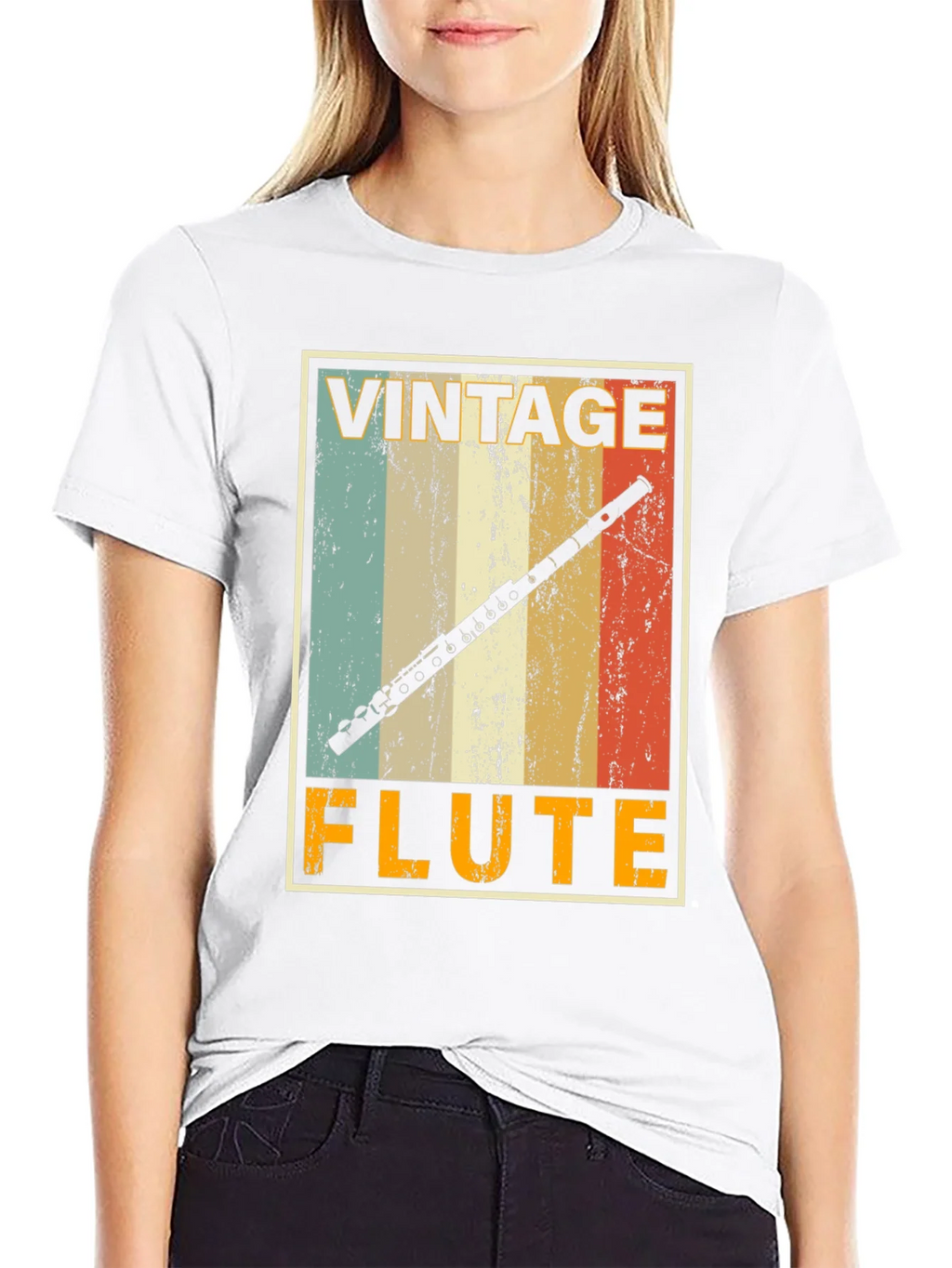 Vintage Flute T-Shirt - Musicians Retro Style Tee product image 6