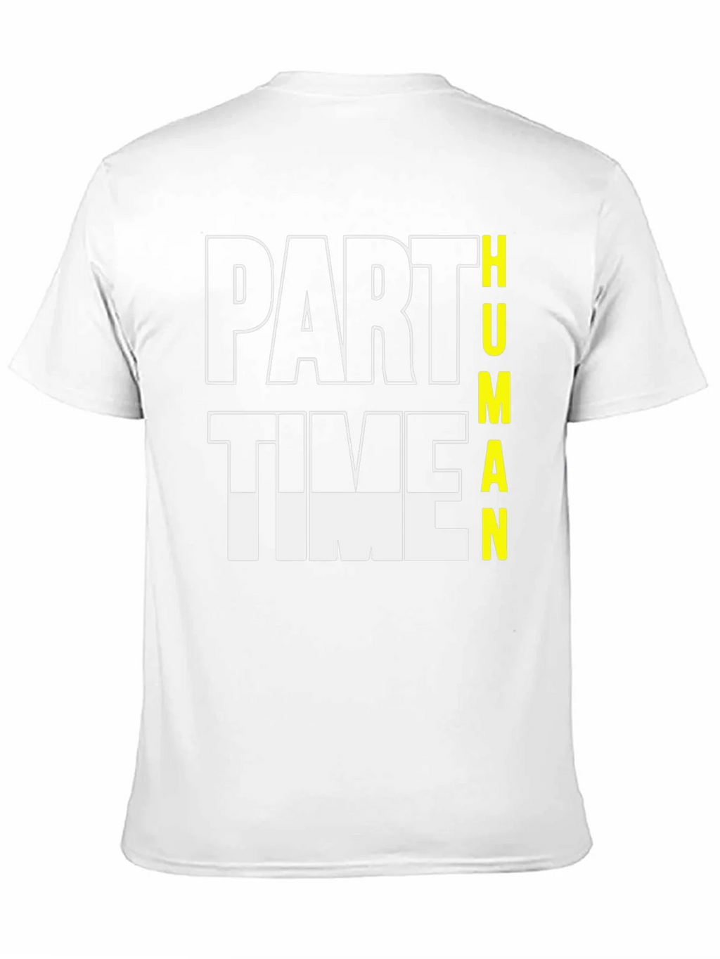 Part Time Human Graphic Tee - Black Cotton Casual T-Shirt product image 10