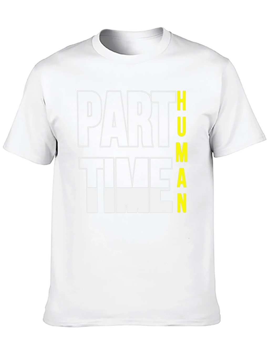 Part Time Human Graphic Tee - Black Cotton Casual T-Shirt product image 9
