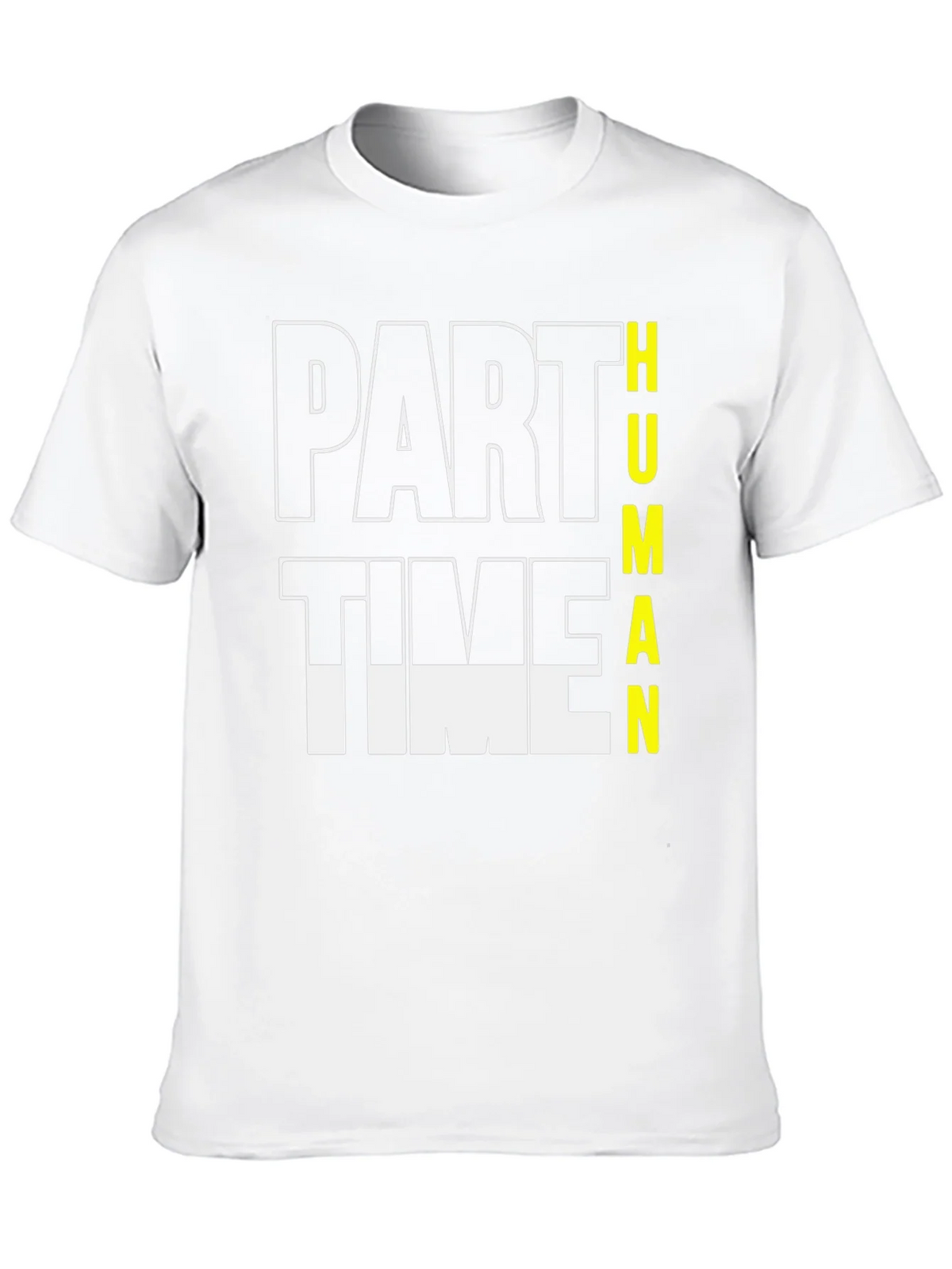 Part Time Human Graphic Tee - Black Cotton Casual T-Shirt product image 9