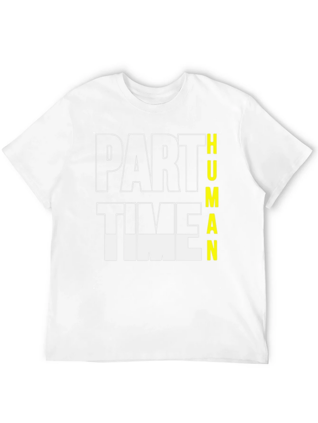 Part Time Human Graphic Tee - Black Cotton Casual T-Shirt product image 11