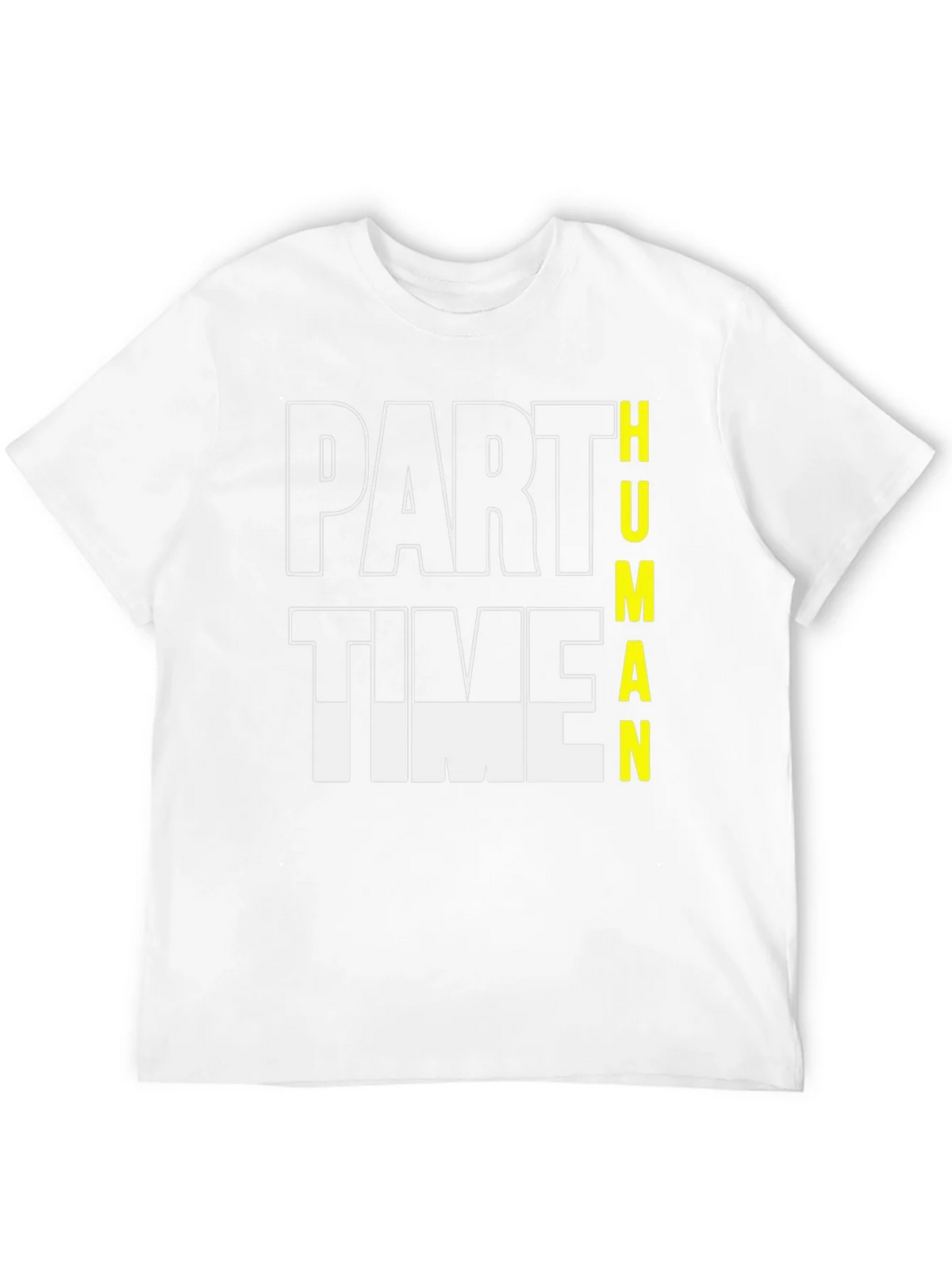 Part Time Human Graphic Tee - Black Cotton Casual T-Shirt product image 11