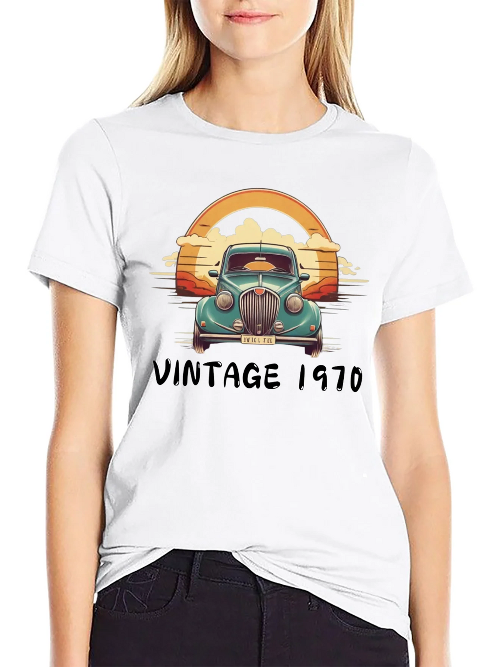 Vintage 1970 Car Graphic T-Shirt product image 8