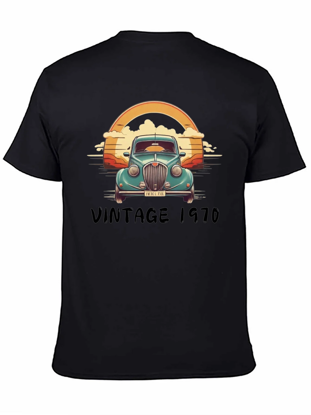 Vintage 1970 Car Graphic T-Shirt product image 4