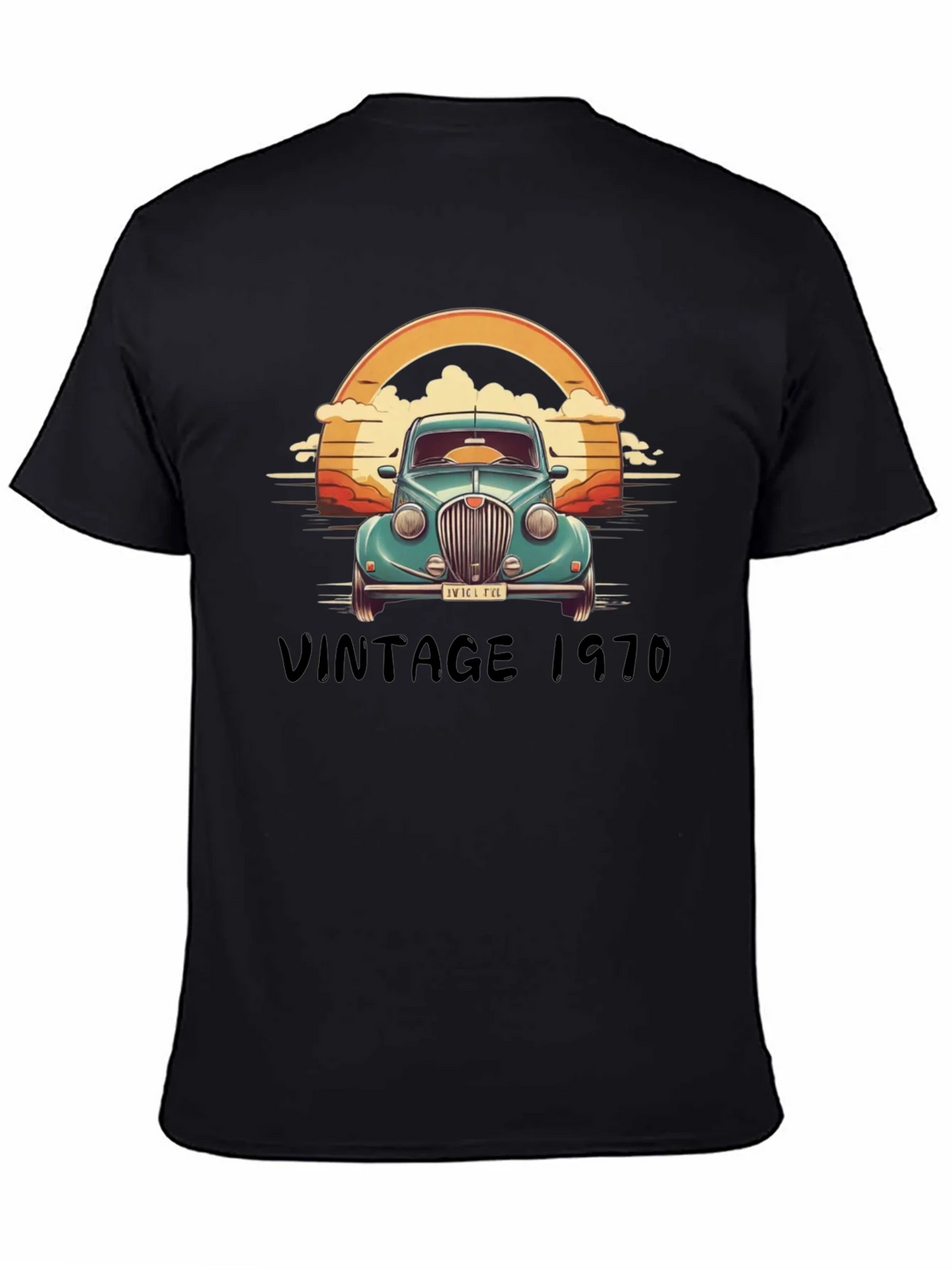 Vintage 1970 Car Graphic T-Shirt product image 4
