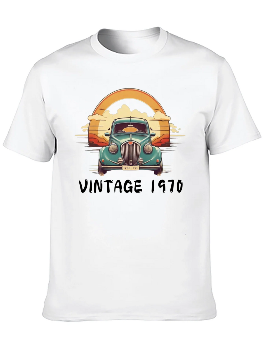 Vintage 1970 Car Graphic T-Shirt product image 9