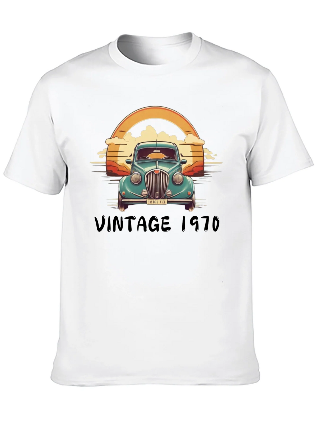 Vintage 1970 Car Graphic T-Shirt product image 9