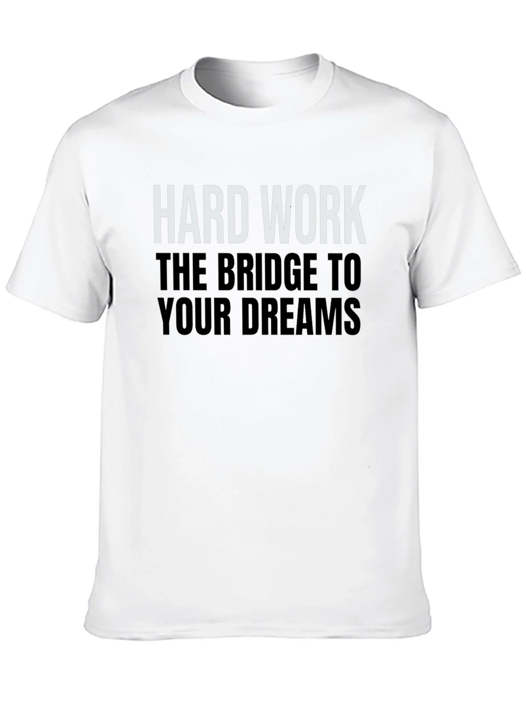 Hard Work Dreams Graphic Tee - Black Cotton T-Shirt product image 9