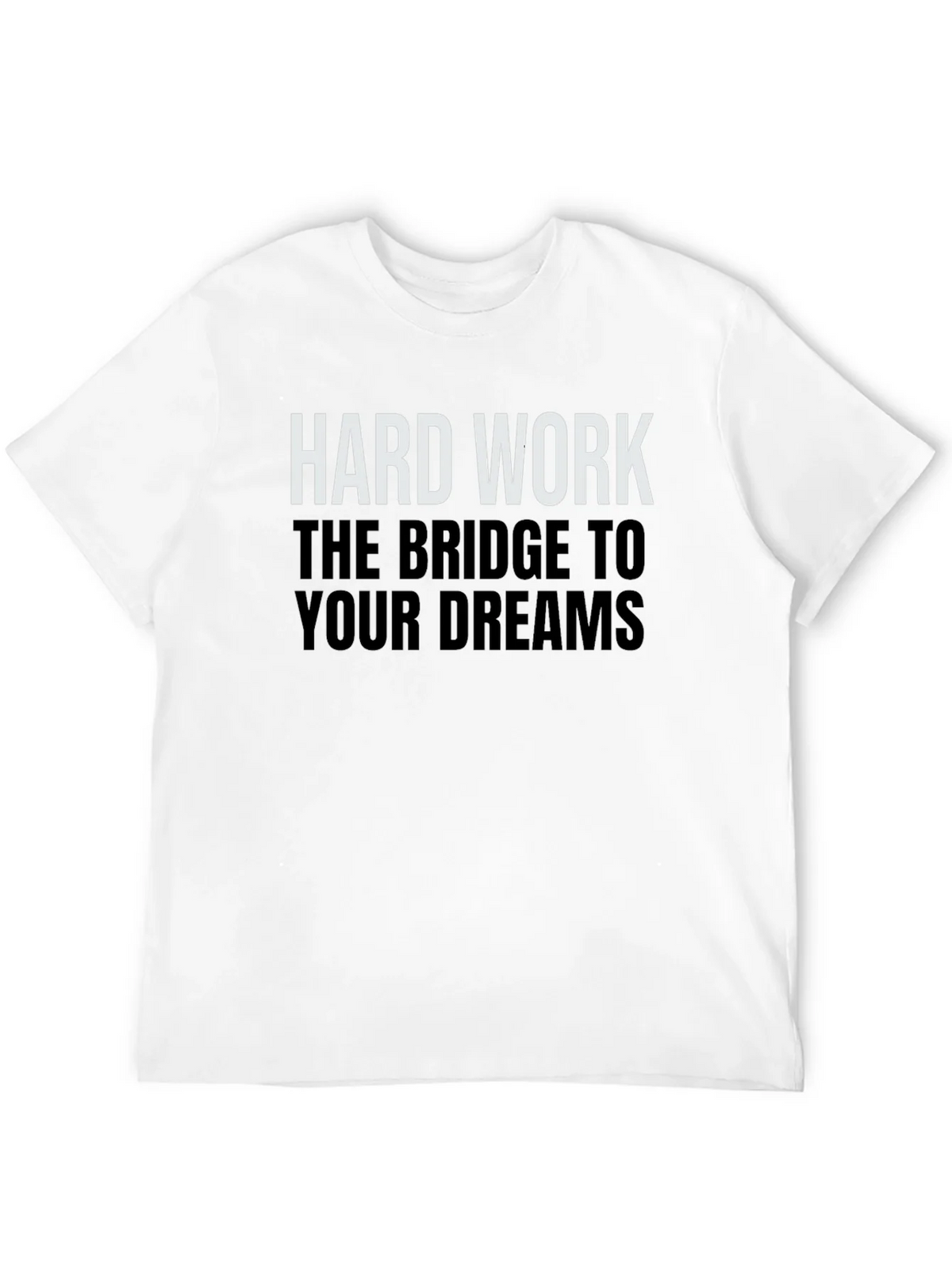 Hard Work Dreams Graphic Tee - Black Cotton T-Shirt product image 11