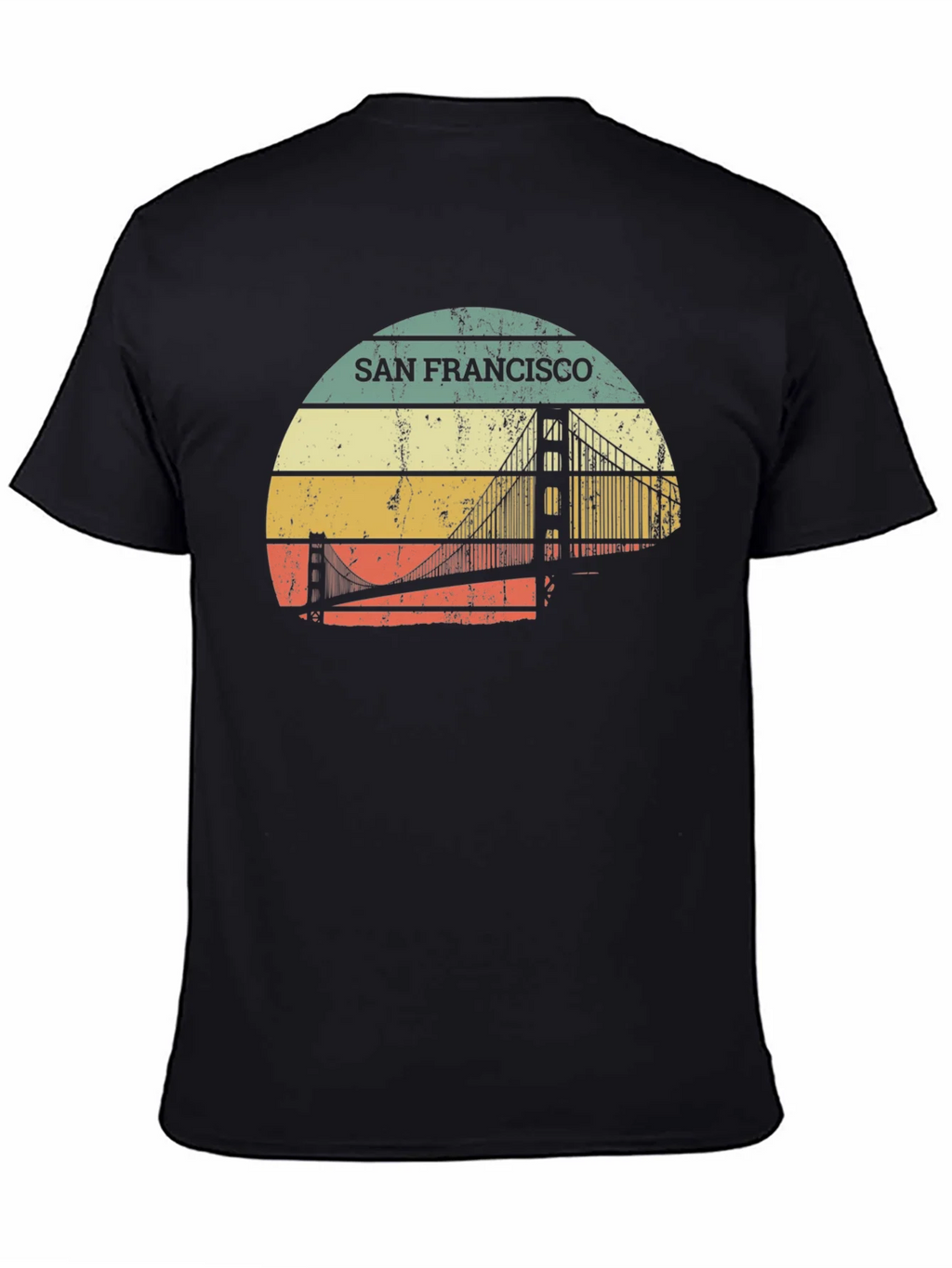 Retro San Francisco Bridge T-Shirt product image 4
