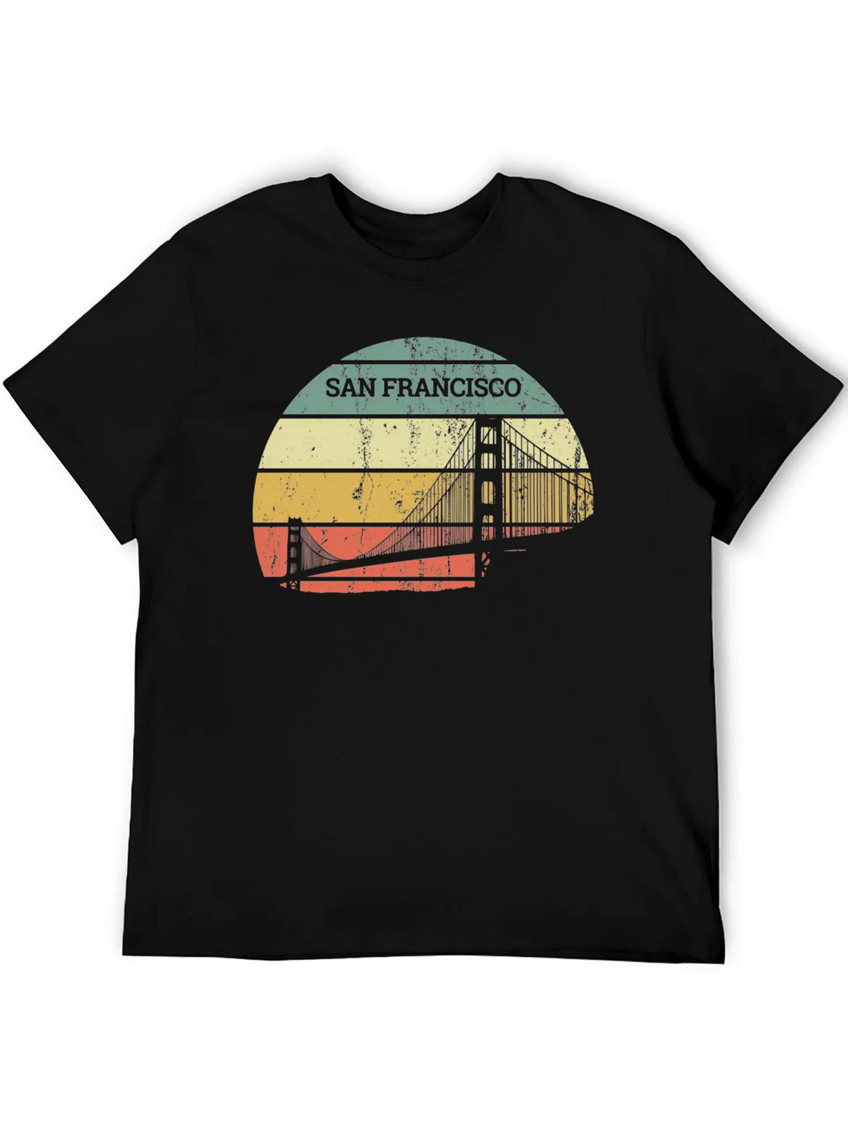 Retro San Francisco Bridge T-Shirt product image 5