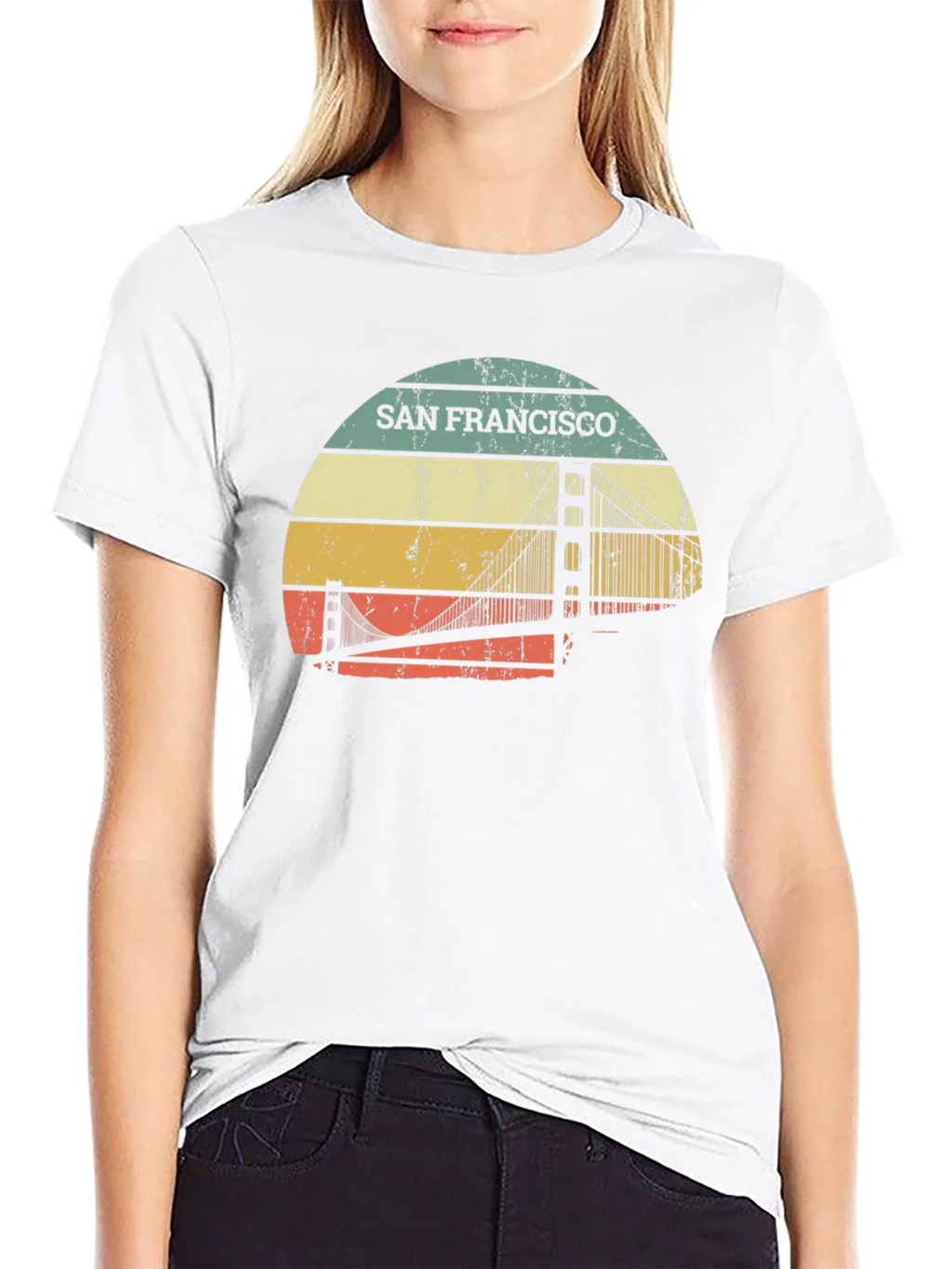 Retro San Francisco Bridge T-Shirt product image 8