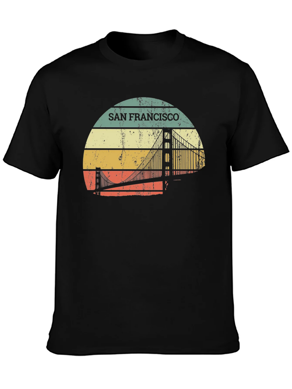 Retro San Francisco Bridge T-Shirt product image 3