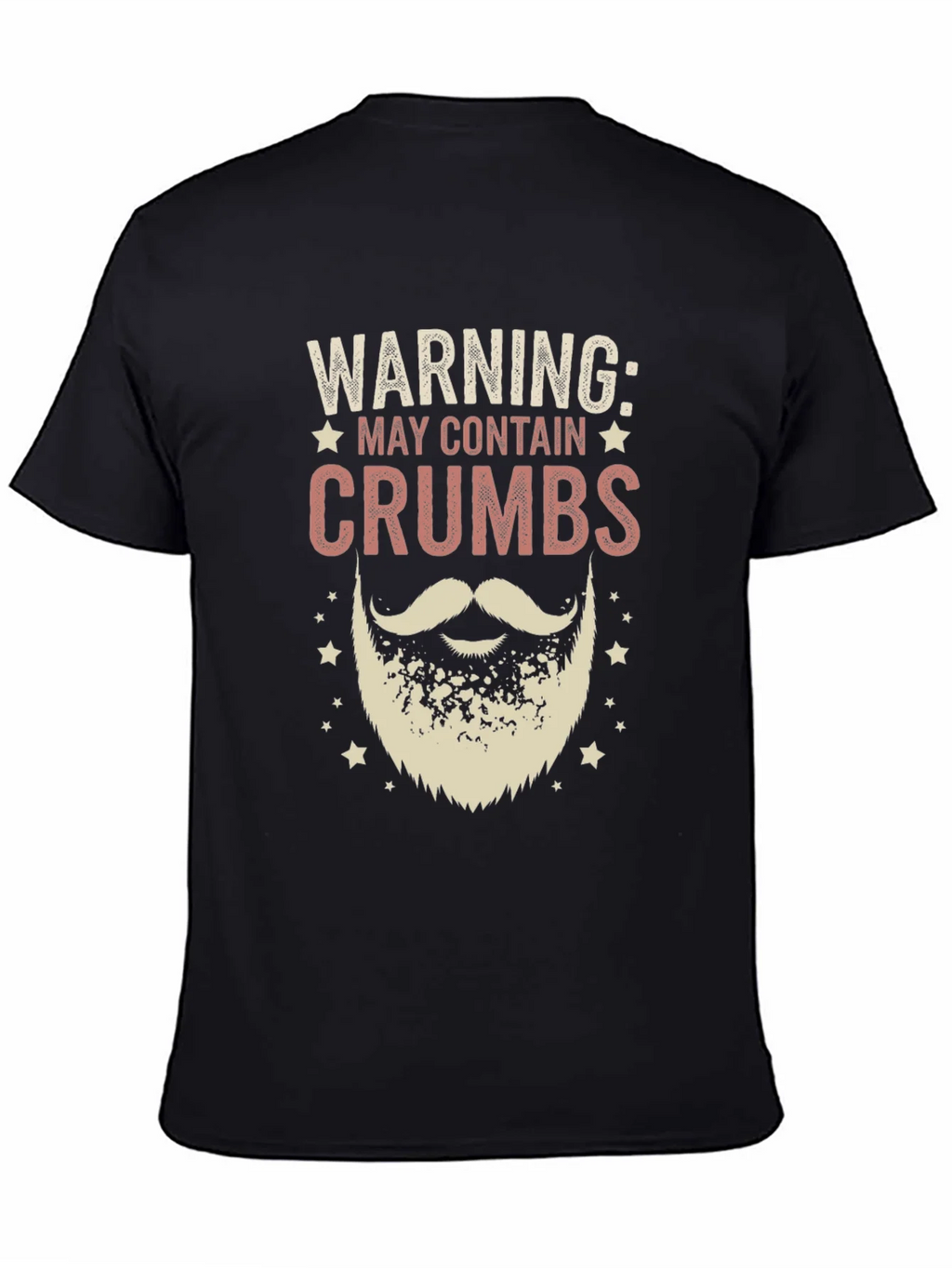 Warning May Contain Crumbs Beard T-Shirt product image 1