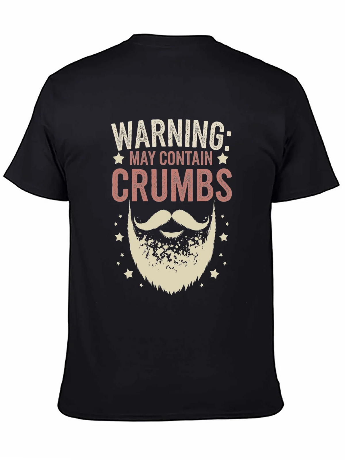 Warning May Contain Crumbs Beard T-Shirt product image 1