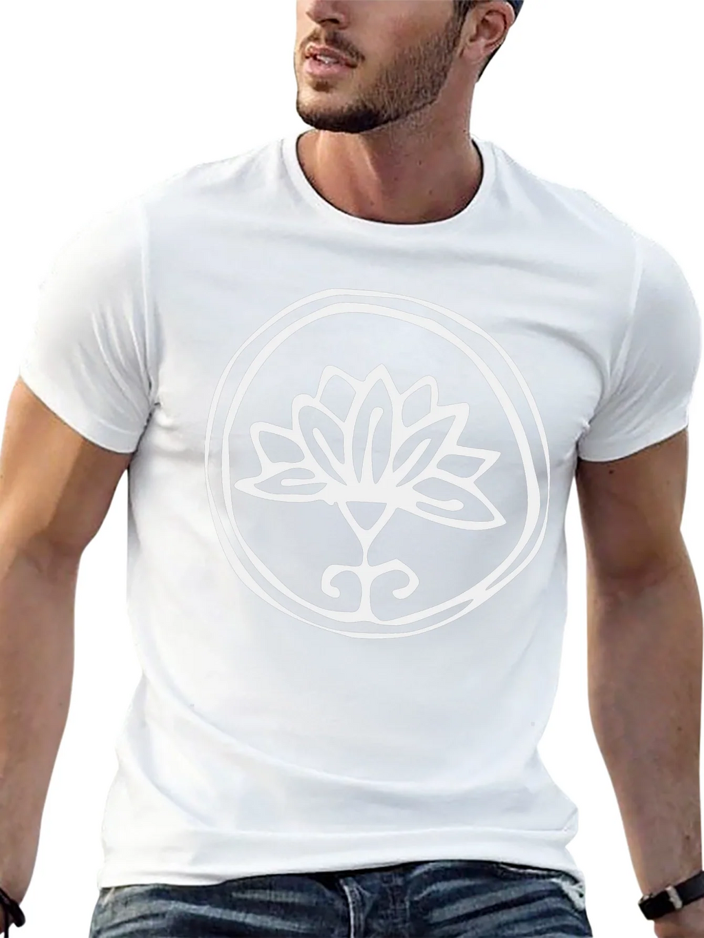 Lotus Flower Graphic Tee - Stylish Black T-Shirt product image 12