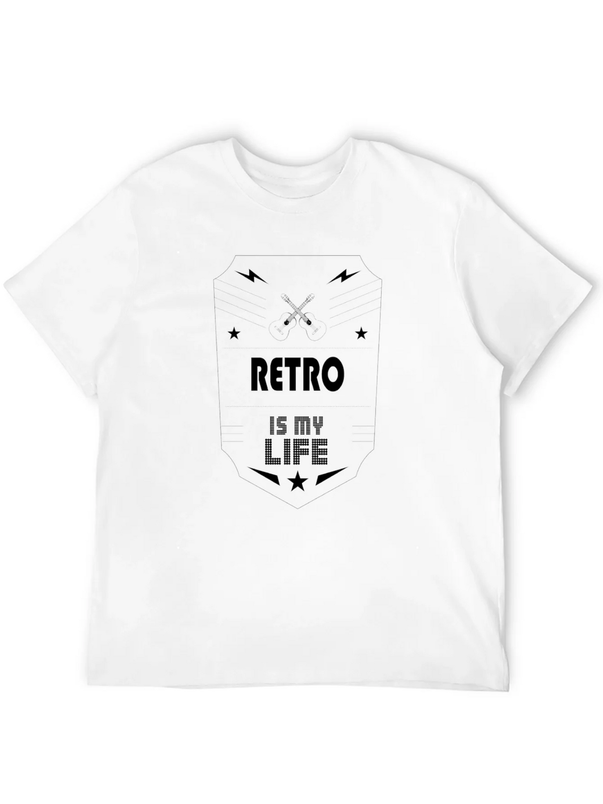 Retro Is My Life Graphic T-Shirt - Black product image 11
