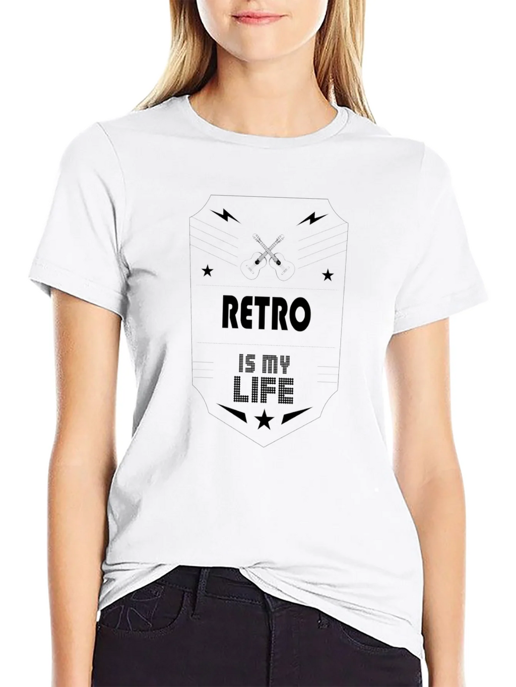Retro Is My Life Graphic T-Shirt - Black product image 8