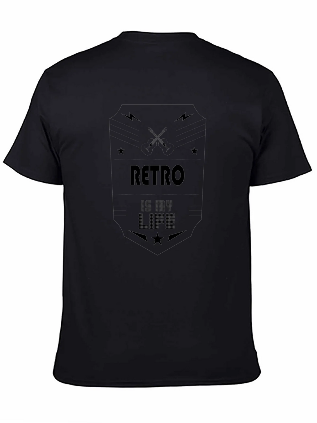 Retro Is My Life Graphic T-Shirt - Black product image 4
