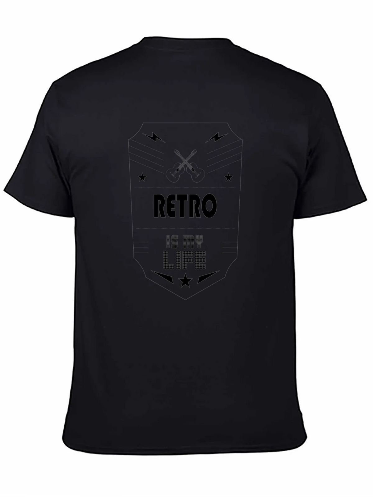 Retro Is My Life Graphic T-Shirt - Black product image 4