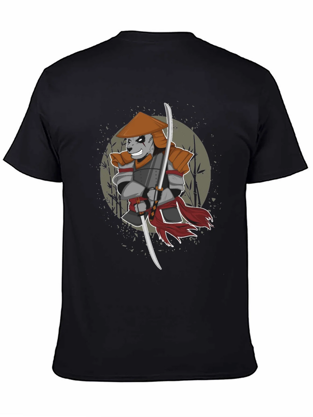 Samurai Panda Graphic T-Shirt product image 4