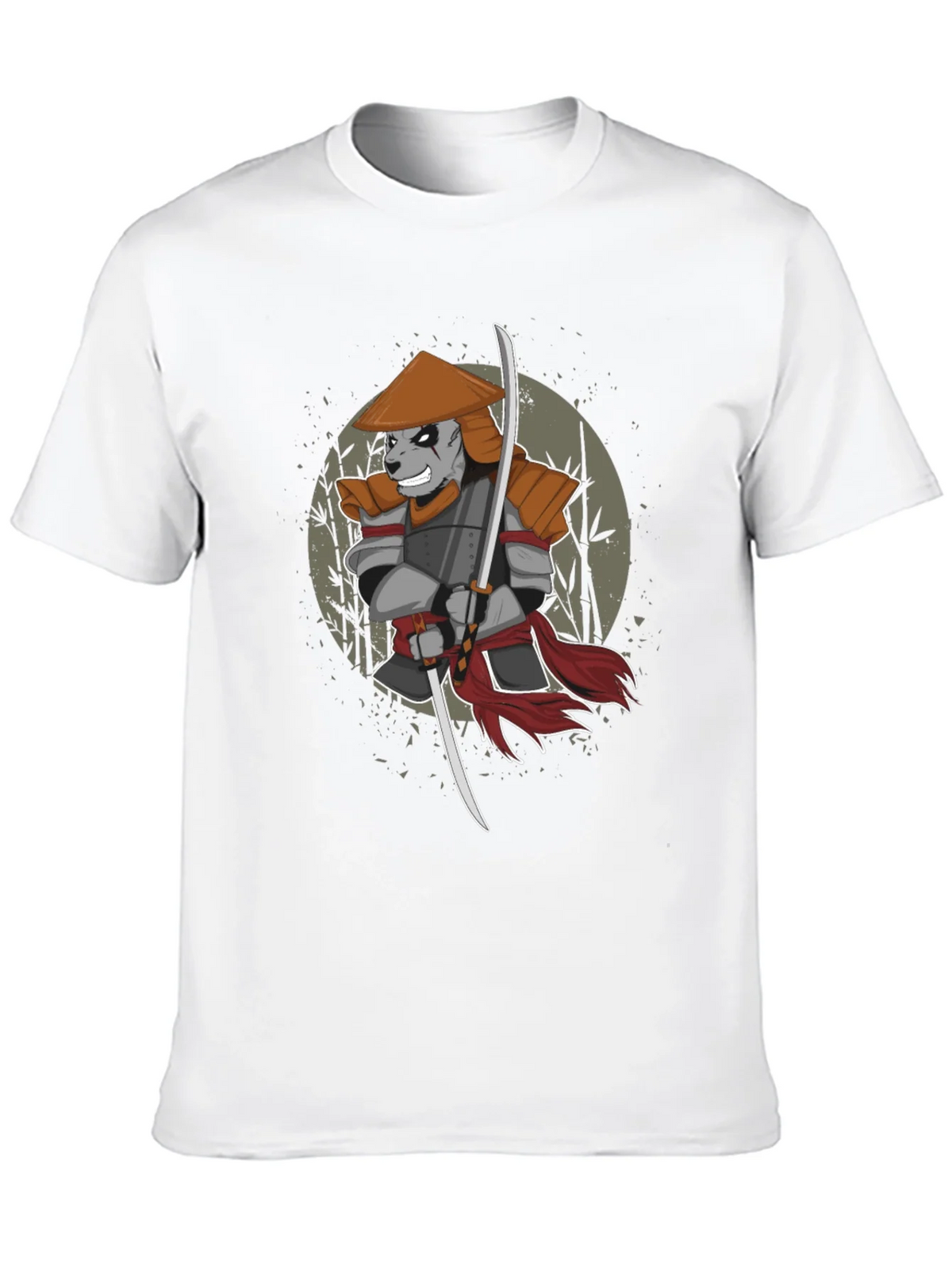 Samurai Panda Graphic T-Shirt product image 9